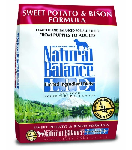 Natural Balance LID Sweet Potato & Bison Dry Dog Food 13lb